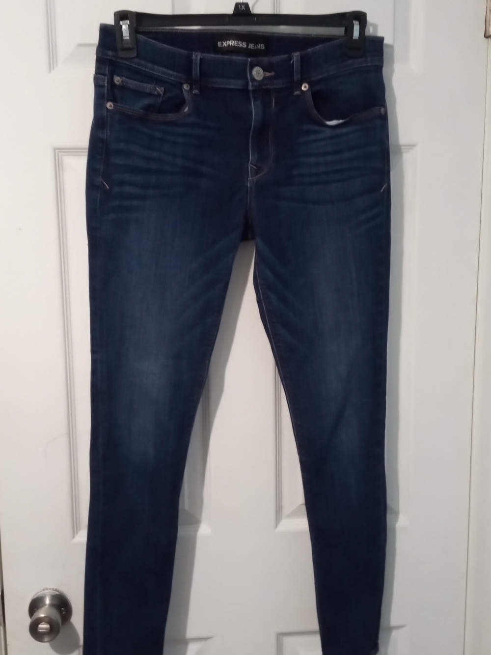 Express Mia Women’s Dark Indigo Leggings - Slim Fit